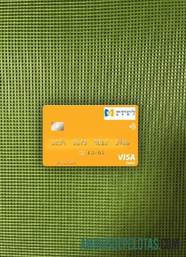 Laos Lao China Banco Visa Cartão de Débito Photolook Front amostra